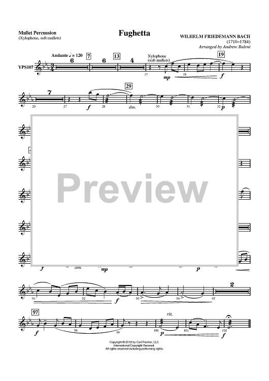 Fughetta - Mallet Percussion