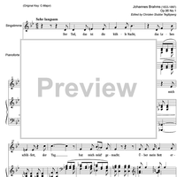 Der Tod, das ist die kühle Nacht Op.96 No. 1