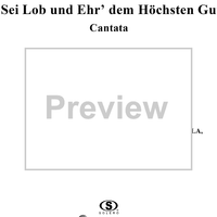 Sei Lob und Ehr' dem höchsten Gut, Movement 1, BWV117