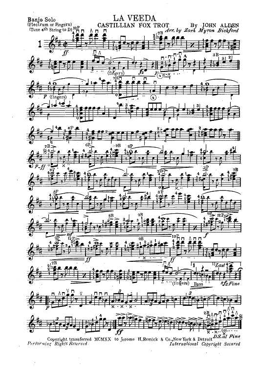 Mandolin & Guitar Collection No. 21 - Banjo Solo