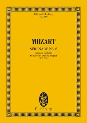 Serenade No. 6 D major - Full Score