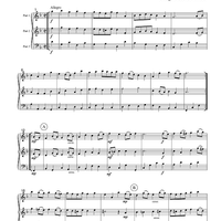 Bourree, La Rejouissance & Menuet from The Fireworks Music - Score