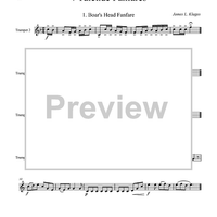 4 Yuletide Fanfares - Trumpet 2