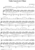 Violin Concerto in E Minor - Piano Score