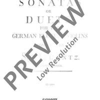 Six Sonatas or Duets - Performance Score