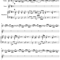 "Wir waren schon zu tief gesunken", Aria, No. 3 from Cantata No. 9: "Es ist das Heil uns kommen her" - Piano Score
