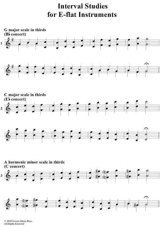 Interval Studies - E-flat Instruments