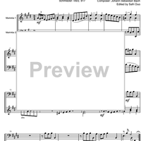 French Suite  6 E Major BWV 817 - Score