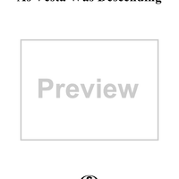 As Vesta Was Descending