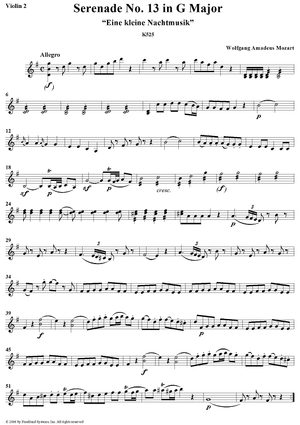 Eine kleine Nachtmusik - Violin 2