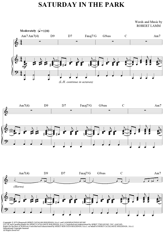 Saturday In The Park