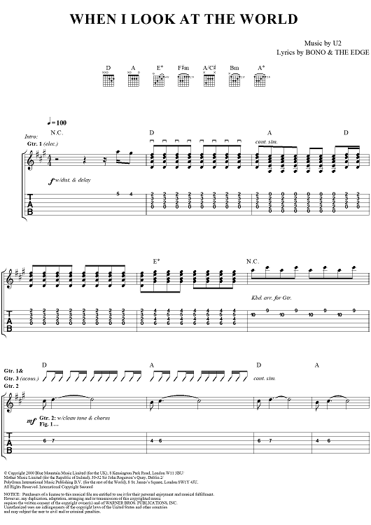 When I Look at the World