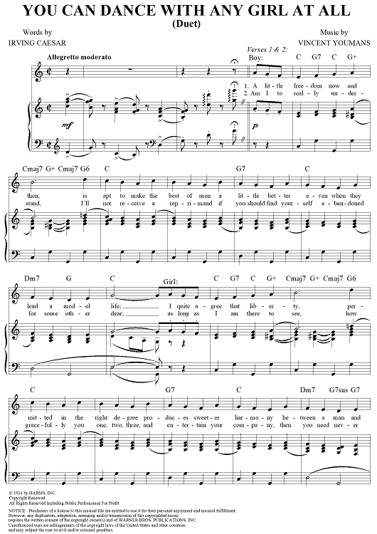 You Can Dance with Any Girl at All