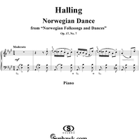 Norwegian Folksongs and Dances Op.17 No.7, Halling (Norwegian Dance)