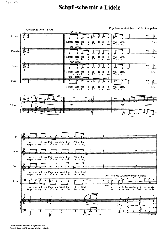 Schpil-sche mir a Lidele