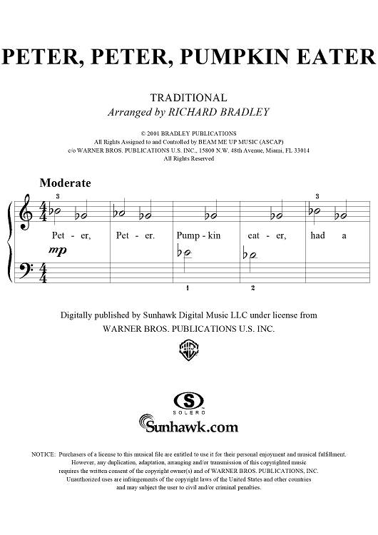 Peter, Peter, Pumpkin Eater