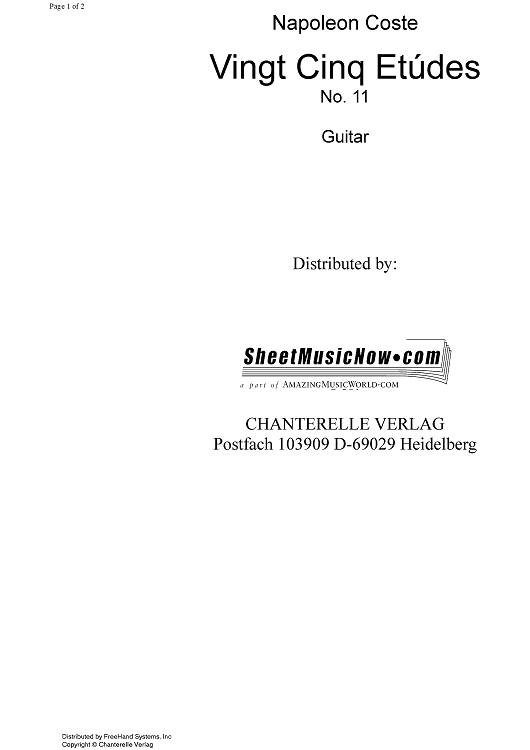 25 Etudes de Genre No.11