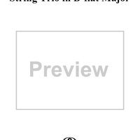 String Trio in B-Flat Major, Op. 1, No. 5 - Score