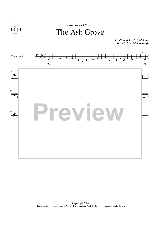 The Ash Grove - Trombone 4