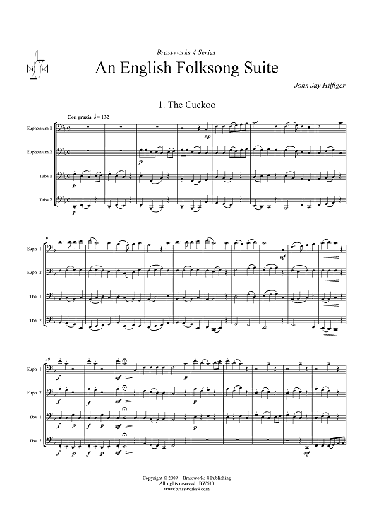 An English Folksong Suite - Score