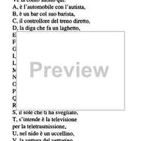 Filastrocca dell'alfabeto