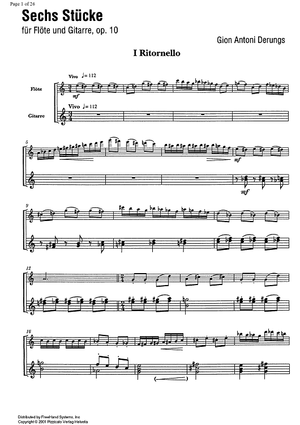6 Stücke Op.10 - Score