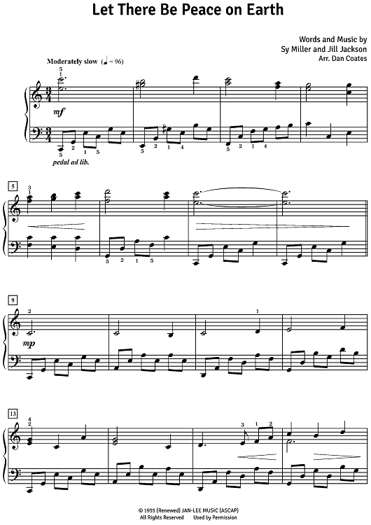 Let There Be Peace on Earth