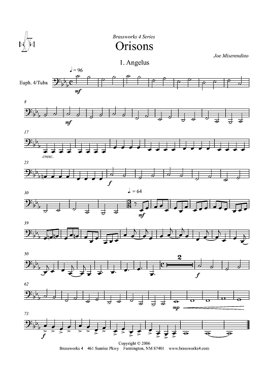 Orisons - Euphonium 4/Tuba BC