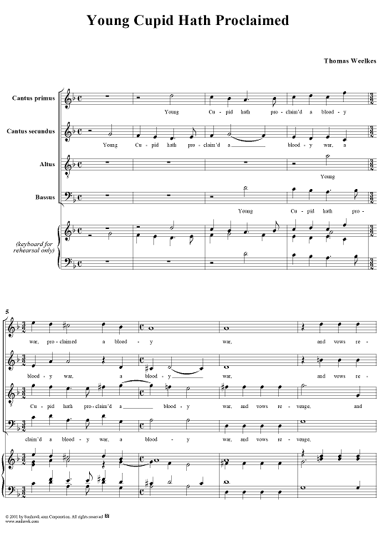 Young Cupid Hath Proclaimed