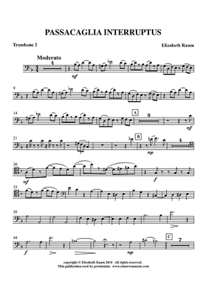 Passacaglia Interruptus - Trombone 2