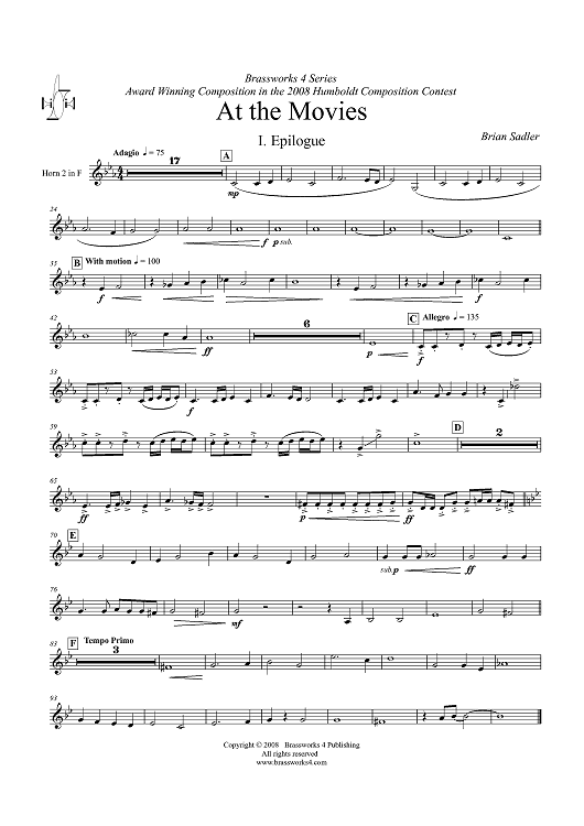 At the Movies - Horn 2 in F