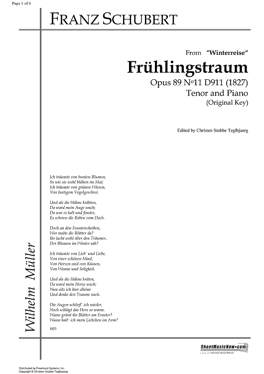 Frühlingstraum Op.89 No.11 D911