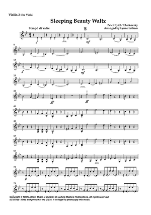 Sleeping Beauty Waltz - Violin 2 (for Viola)
