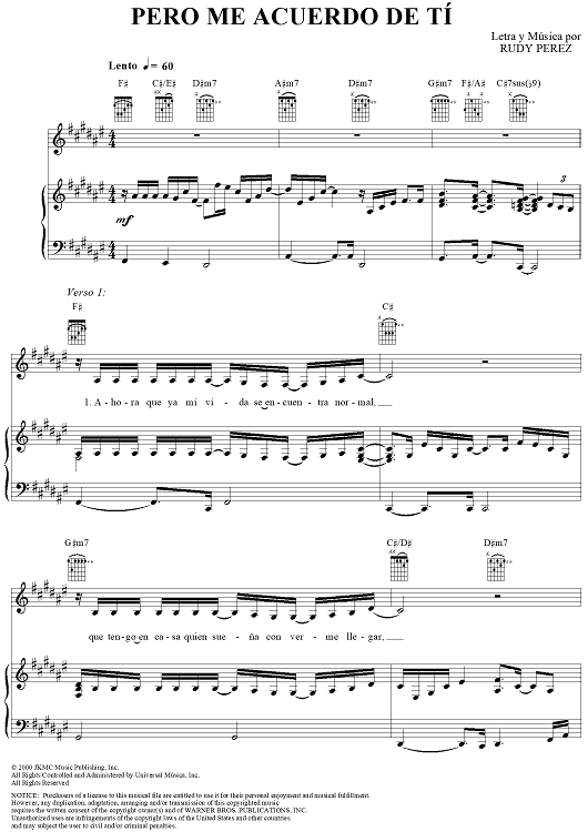 Pero Me Acuerdo De Tí