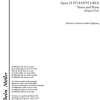 Trockne Blumen Op.25 No.18 D795