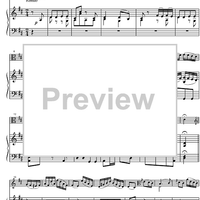 Concerto D Major Op. 1 - Score