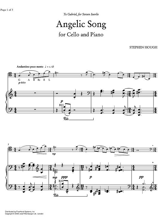 Angelic Song - Score