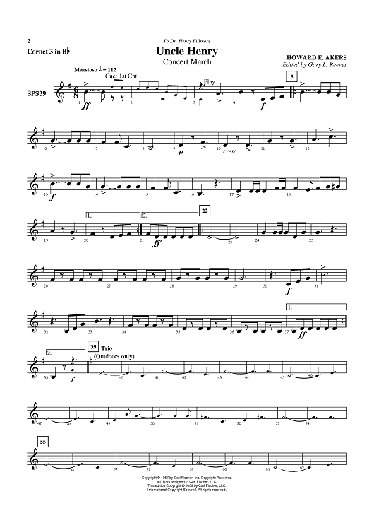 Uncle Henry - Cornet 3