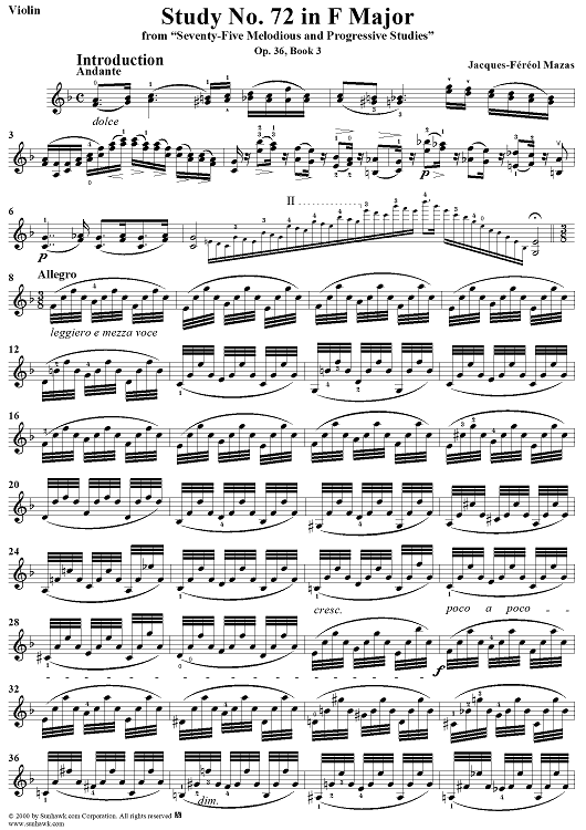 Study No. 72 in F Major
