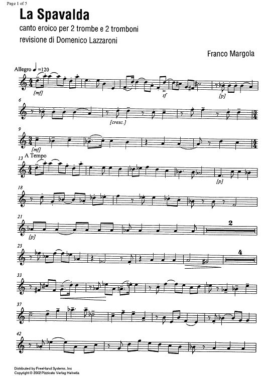 La Spavalda - Trumpet in C 1