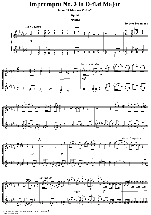 Impromptu No. 3 in D-flat Major