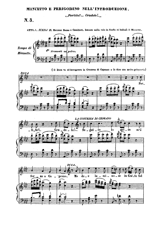 Rigoletto, Act 1, No. 3: Partite?... Crudele!