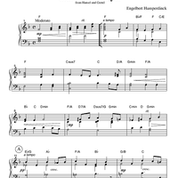 Children's Prayer - from Hansel and Gretel - Keyboard or Guitar