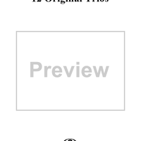 12 Original Trios for Two Alto (F) Recorders and Piano - Piano Score