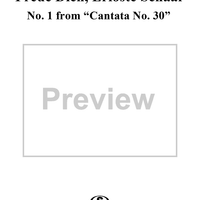 Freue dich, erloste Schaar - No. 1 from "Cantata No. 30" - BWV30