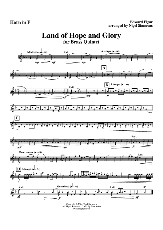 Land of Hope and Glory - Horn