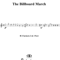 The Billboard March - Clarinets 2 & 3