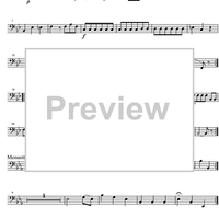 Divertimento No. 1 Eb Major KV113 - Bass