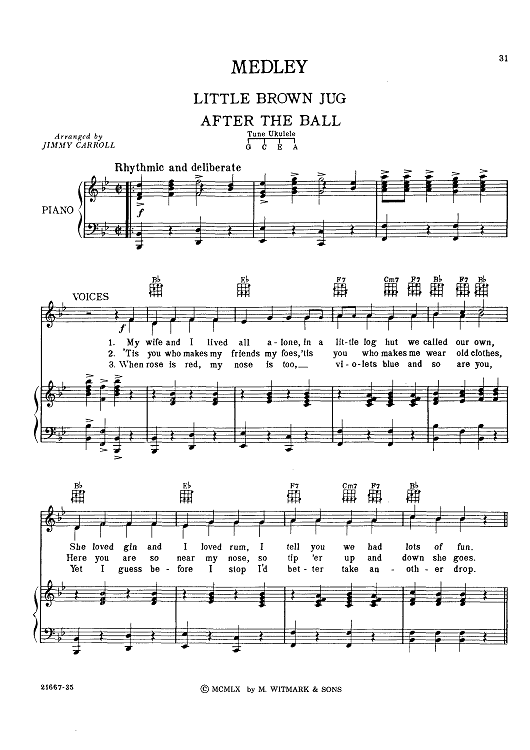 Medley - Little Brown Jug, After The Ball