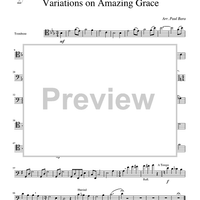 Variations on Amazing Grace - Trombone